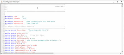 Forex Mega-LLC V5.02 MT4 Source Code